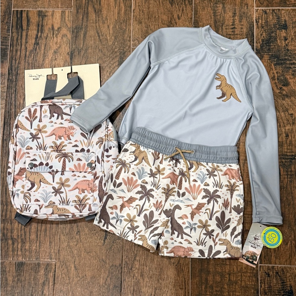 Panama Jack Dinosaur Swim Set with Backpack 3T